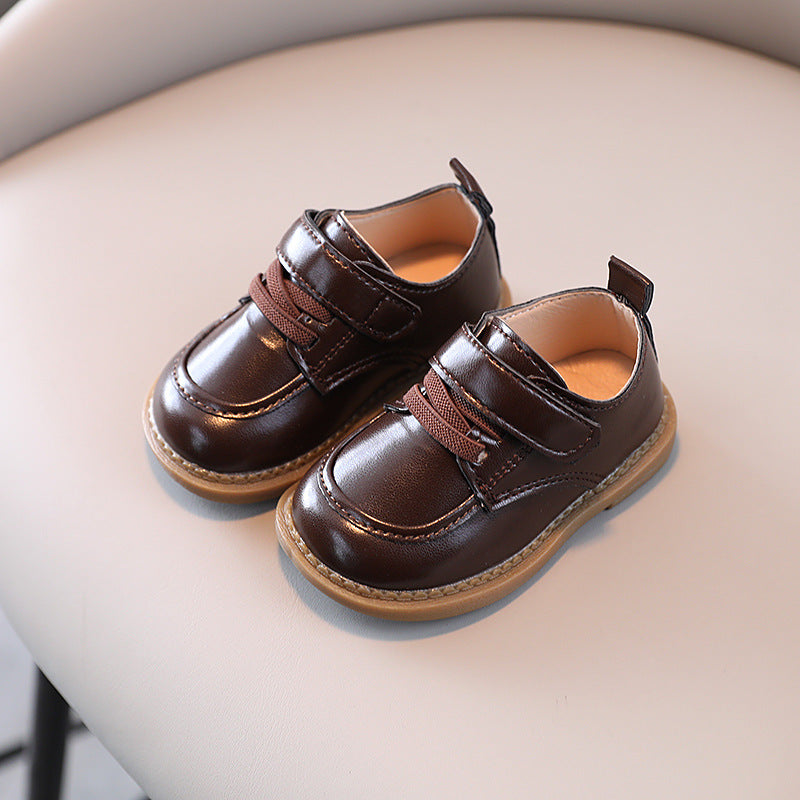 New Style Baby Leather Shoes for Boys, Soft-Soled Casual Leather Shoes, 22 size, imported from china