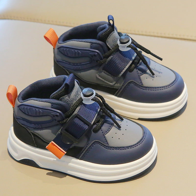 Boys' casual sneakers high-top 32 size imported from china