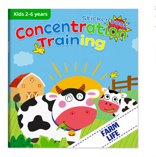 sticker book concentration potential development sticker children enlightenment baby early teaching imported from china