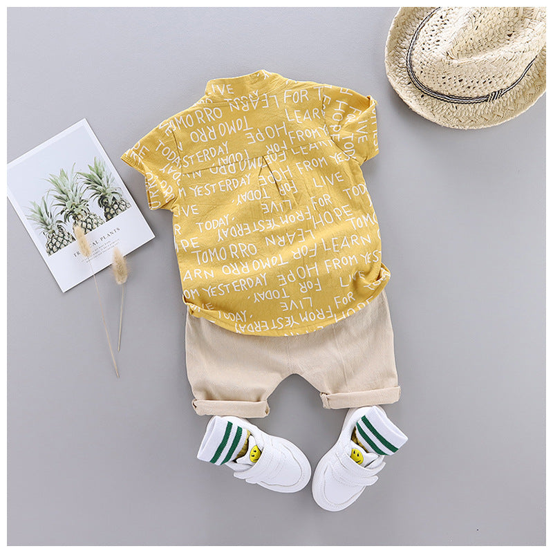 Children's clothing, new summer styles, boys for 6-18 months, imported from china