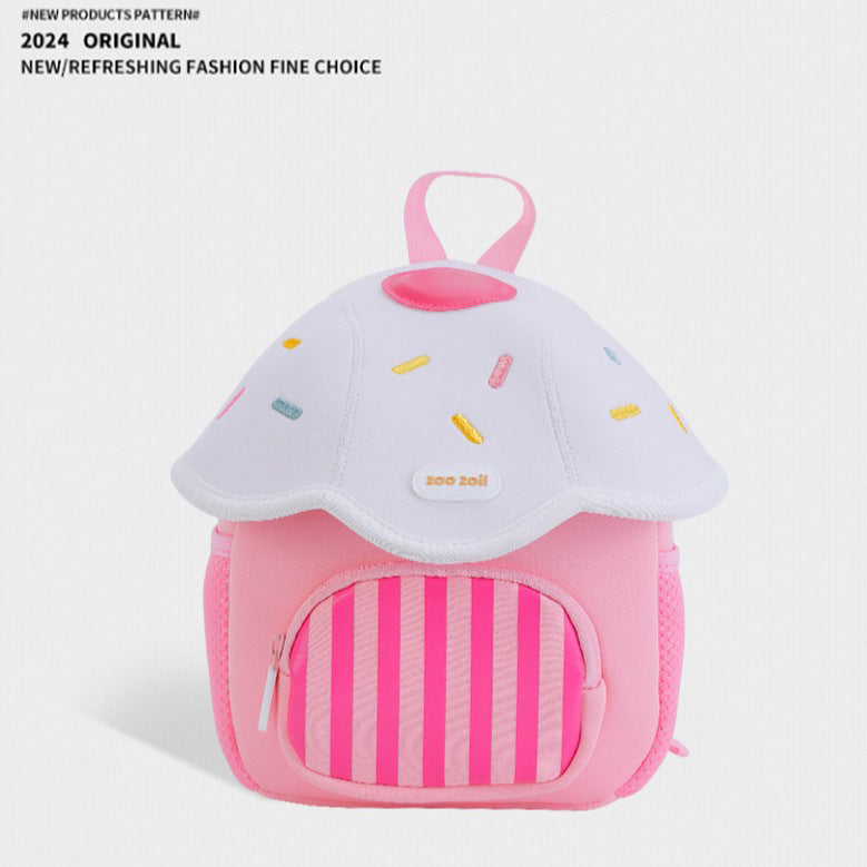 Cute Little Mushroom Children's Backpack for Outdoor Outings, Boys and Girls Kindergarten Backpack Imported From China