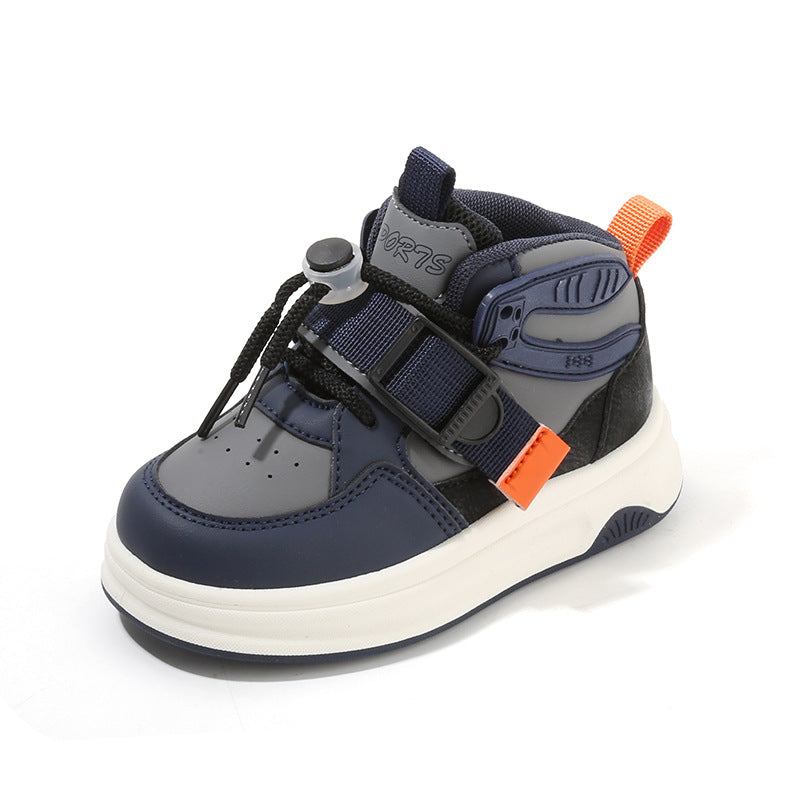 Boys' casual sneakers high-top 32 size imported from china