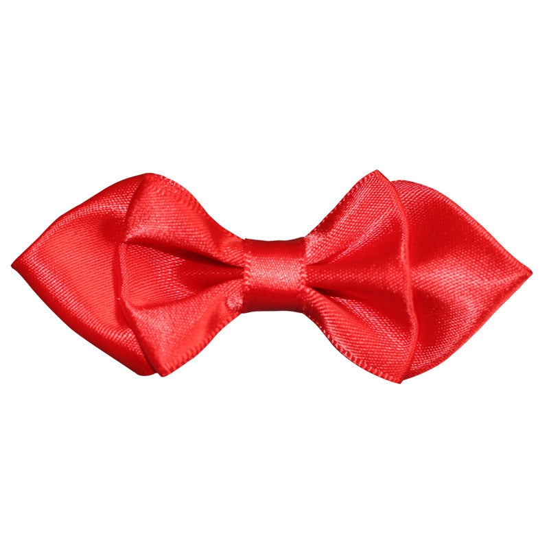 Children's bow ties, brooches, polyester suit bow ties, baby flower, red color, imported from china