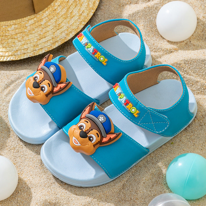 Customized children's sandals, summer boys beach sandals, 15-19 size, imported from china