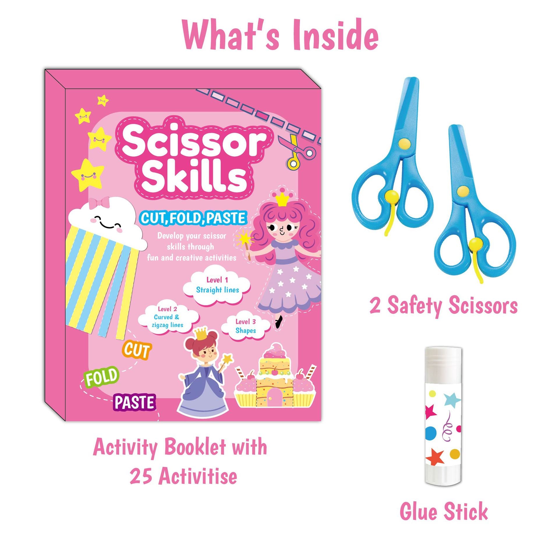 Animal-Themed Safe Paper-Cutting Set Wholesale Children's DIY Craft Paper-Cutting Material Kit Foreign Trade Supply, Imported From China