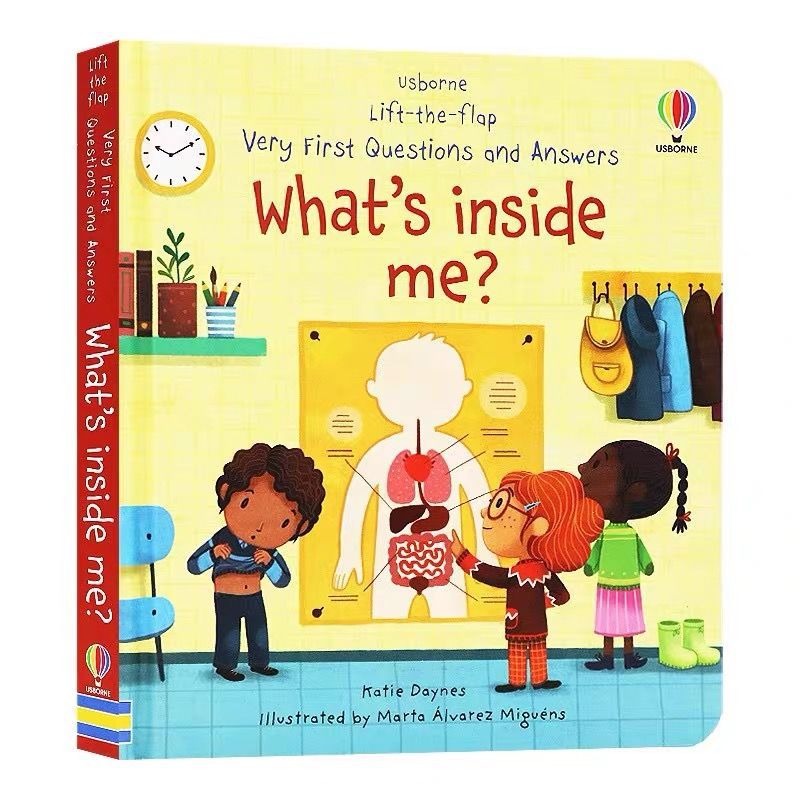 Usborne English Children's Questions and Answers Lift the flap Children's Popular Science Enlightenment Cognition Flip Books Imported From China