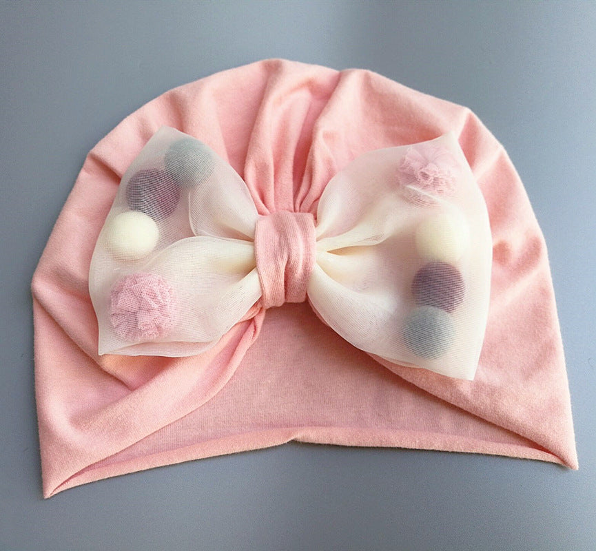 Baby hat set, baby full moon and first birthday gift box, cute flower newborn gift, princess hair accessories and socks imported from china