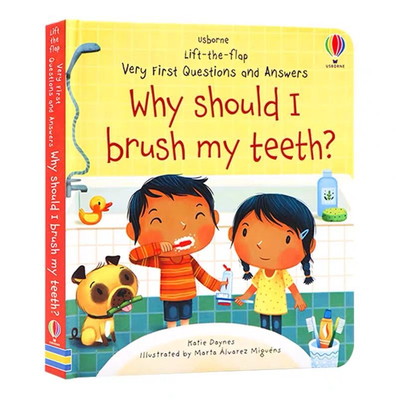 Usborne English Children's Questions and Answers Lift the flap Children's Popular Science Enlightenment Cognition Flip Books