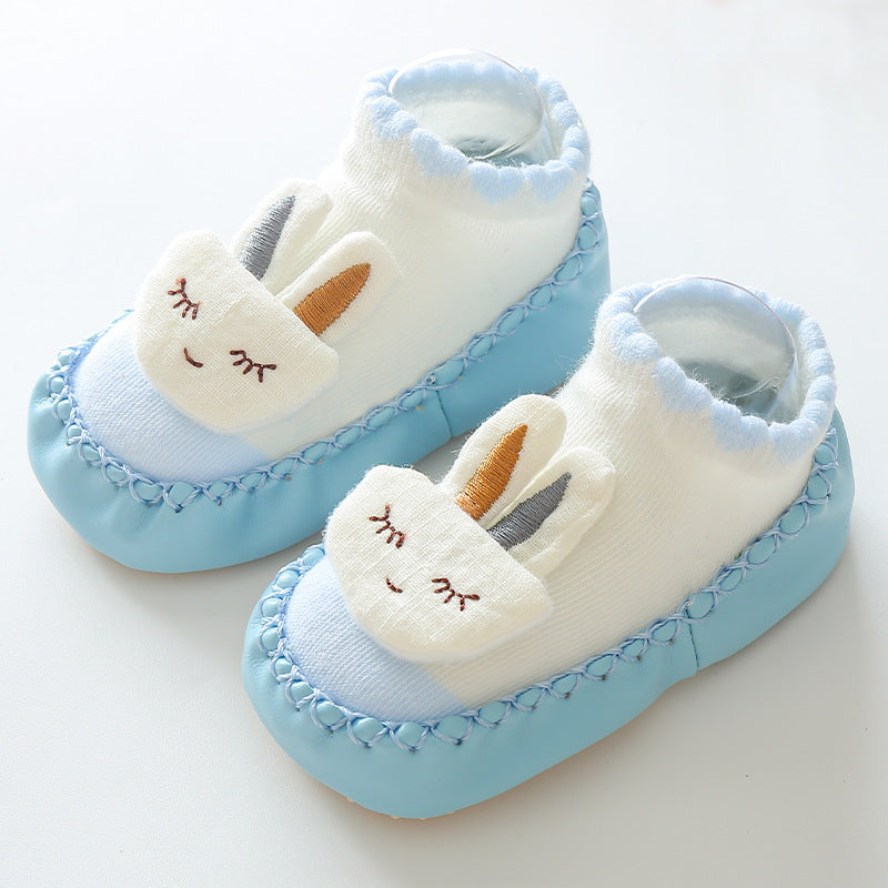 Children's floor shoes early education baby walking shoes and socks, cotton baby non-slip soft-soled socks, cartoon children's socks 11-13 size imported from china