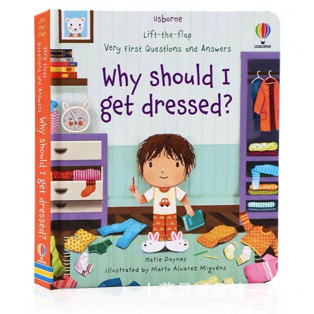 Usborne English Children's Questions and Answers Lift the flap Children's Popular Science Enlightenment Cognition Flip Books Imported From China