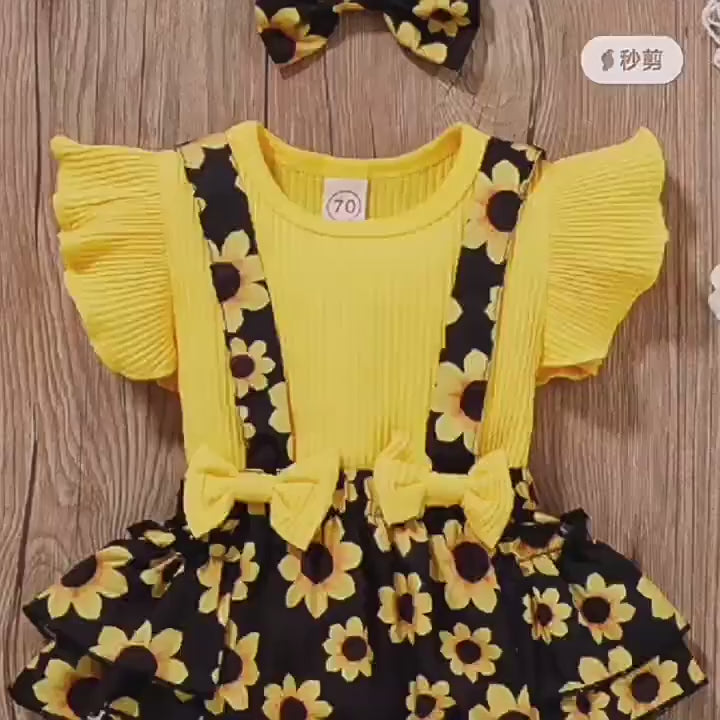 Princess-style baby romper, newborn triangle crawling suit, pullover, For 0-18 Months,  Imported From China