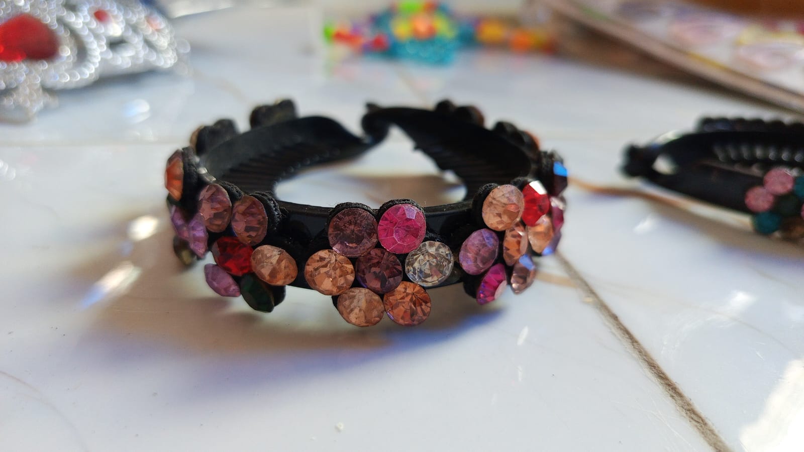 Popular bun hair accessories, trendy hair ties, Korean-style flower, Imported From China