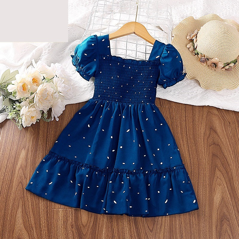 Summer Girls Dress Blue Color  For 4 Years, Imported From China