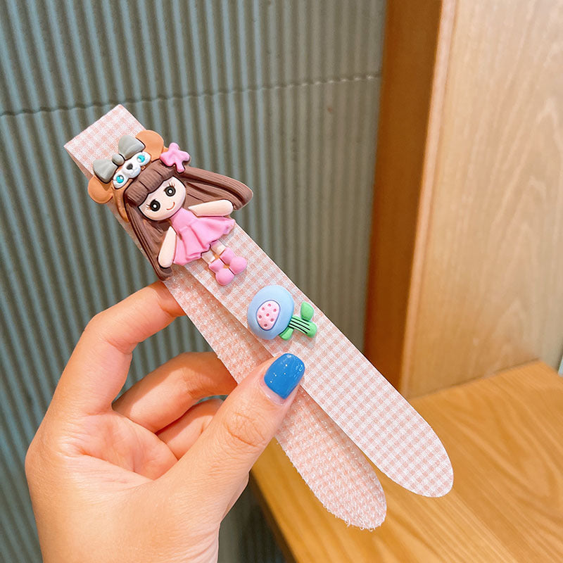 Kids' hair clips, magic hairbands, girls' bangs fixing headbands, children's hair accessories, pink color, imported from china