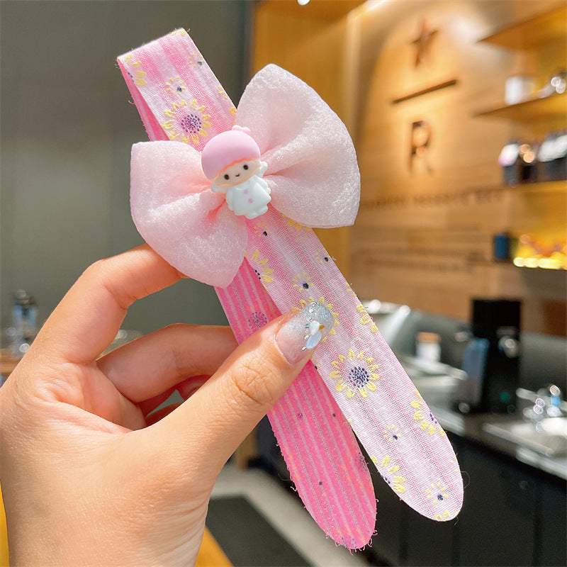 Kids' hair clips, magic hairbands, girls' bangs fixing headbands, children's hair accessories, pink color, imported from china