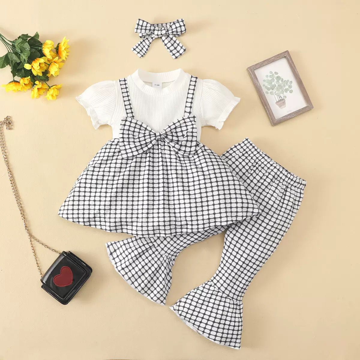 Summer Hot-Selling Socks Paired with Flutter-Sleeve Girls Dress,6-12 Months, 3 Years, Imported From China