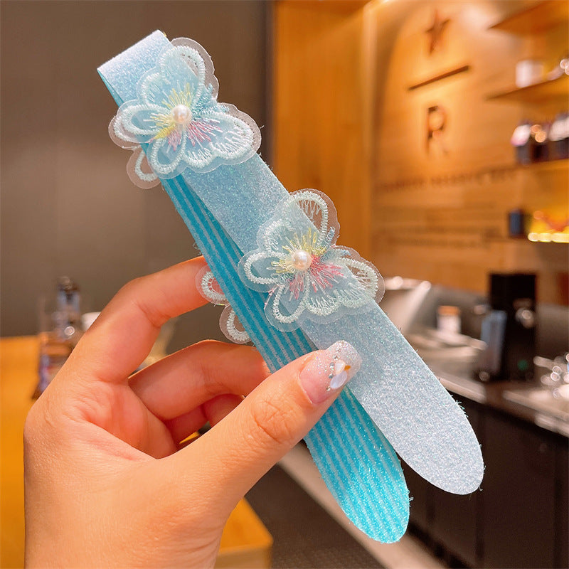 Kids' hair clips, magic hairbands, girls' bangs fixing headbands, children's hair accessories, blue color, imported from china