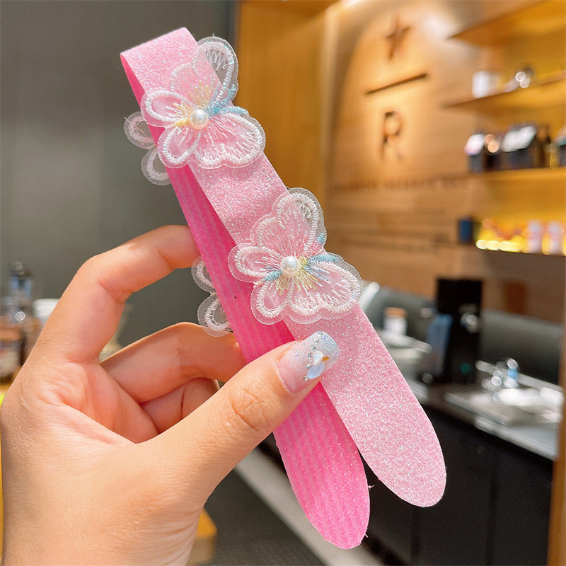 Kids' hair clips, magic hairbands, girls' bangs fixing headbands, children's hair accessories, pink color, imported from china