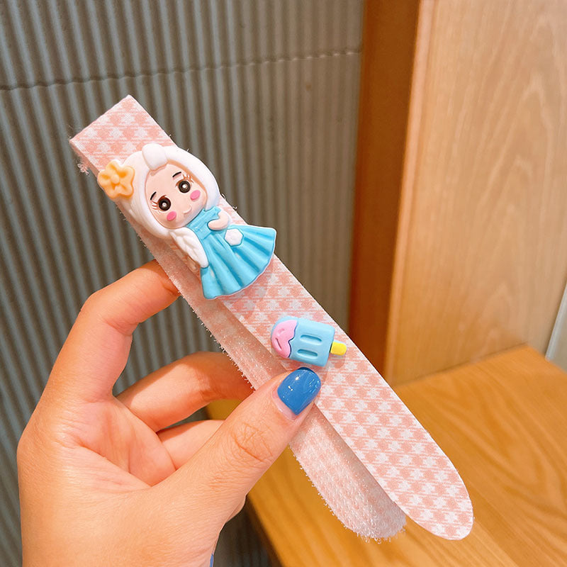 Kids' hair clips, magic hairbands, girls' bangs fixing headbands, children's hair accessories, pink color, imported from china