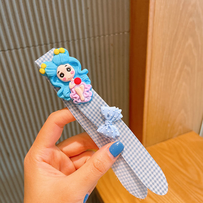 Kids' hair clips, magic hairbands, girls' bangs fixing headbands, children's hair accessories, blue color, imported from china
