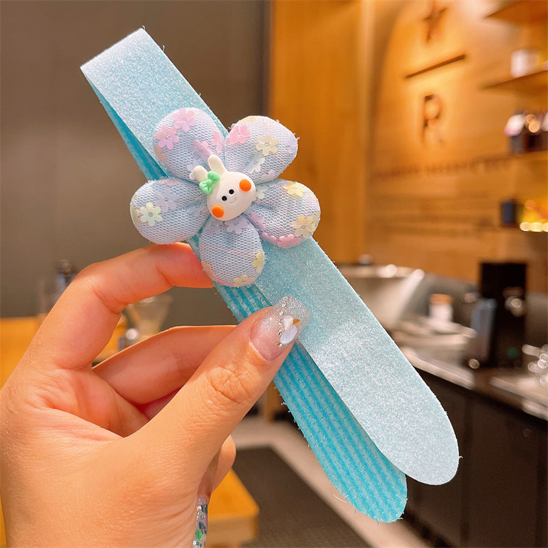 Kids' hair clips, magic hairbands, girls' bangs fixing headbands, children's hair accessories, blue color, imported from china